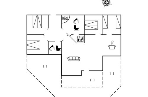 Photo 2 - Maison de 4 chambres à Hals avec terrasse et sauna