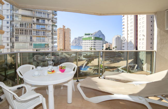Appartamento con 2 camere da letto a Calp con piscina e terrazza - Foto 6