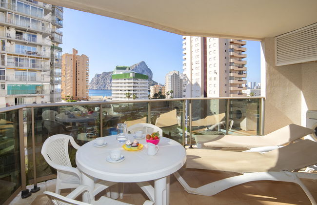 Appartamento con 2 camere da letto a Calp con piscina e terrazza - Foto 7