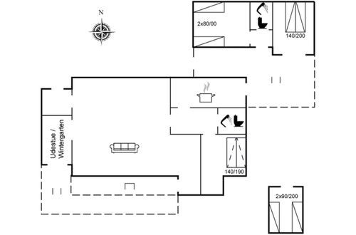 Photo 2 - Maison de 1 chambre à Hornbæk avec terrasse