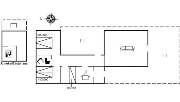 Casa de 3 quartos em Augustenborg com terraço e sauna - Foto 2