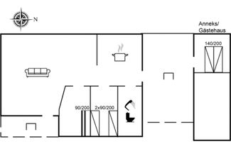 Foto 2 - Haus mit 3 Schlafzimmern in Væggerløse