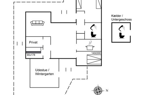 Foto 2 - Casa de 3 quartos em Saltum com terraço