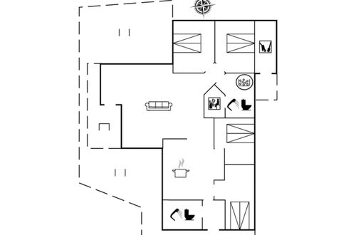 Foto 2 - Casa de 4 quartos em Rømø com terraço e sauna