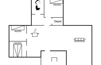 Foto 2 - Casa de 3 quartos em Rømø com terraço