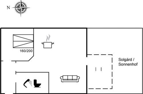 Foto 16 - Apartamento de 1 quarto em Lønstrup com terraço