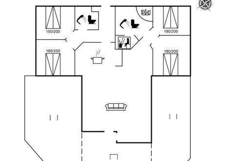 Photo 1 - Maison de 4 chambres à Væggerløse avec terrasse et sauna
