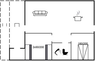 Foto 2 - Casa de 2 quartos em Væggerløse com terraço