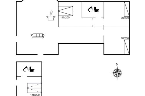 Foto 8 - Casa de 3 quartos em Saltum com terraço