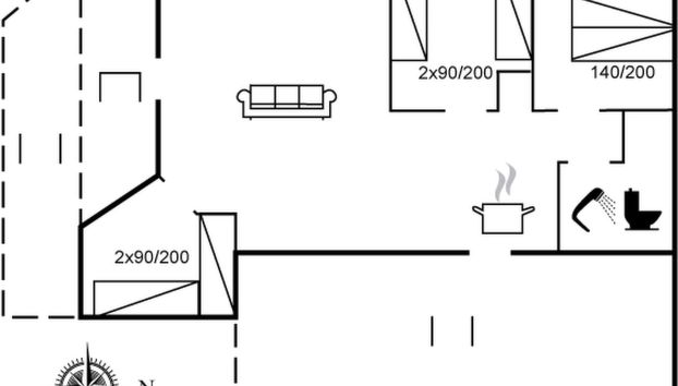Haus mit 3 Schlafzimmern in Store Fuglede mit terrasse - Foto 2