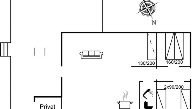 Haus mit 2 Schlafzimmern in Roslev mit terrasse - Foto 2