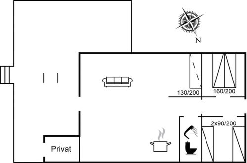 Foto 2 - Casa de 2 quartos em Roslev com terraço