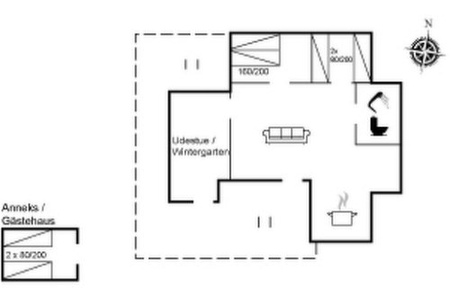 Foto 24 - Casa de 2 quartos em Hals com terraço