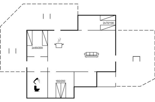 Foto 2 - Casa de 3 quartos em Løkken com terraço