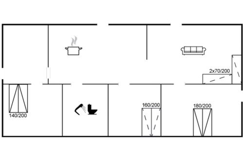 Foto 35 - Casa de 3 quartos em Rønne com terraço