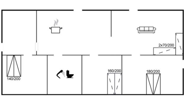 Haus mit 3 Schlafzimmern in Rønne mit terrasse - Foto 2
