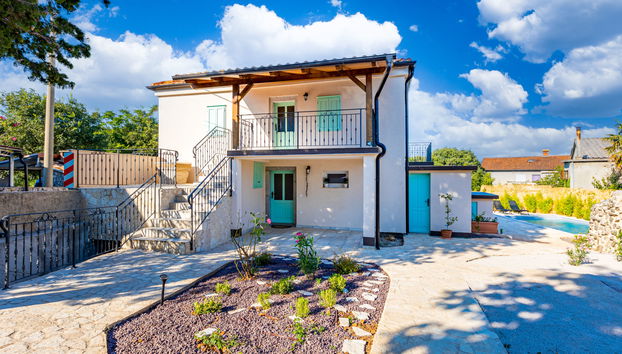 Casa con 4 camere da letto a Vrbnik con piscina privata e terrazza - Foto 5