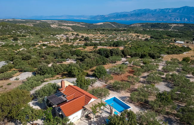 Casa de 2 quartos em Pučišća com piscina privada e terraço - Foto 5