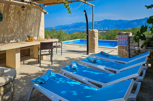 Foto 4 - Haus mit 1 Schlafzimmer in Pučišća mit privater pool und terrasse