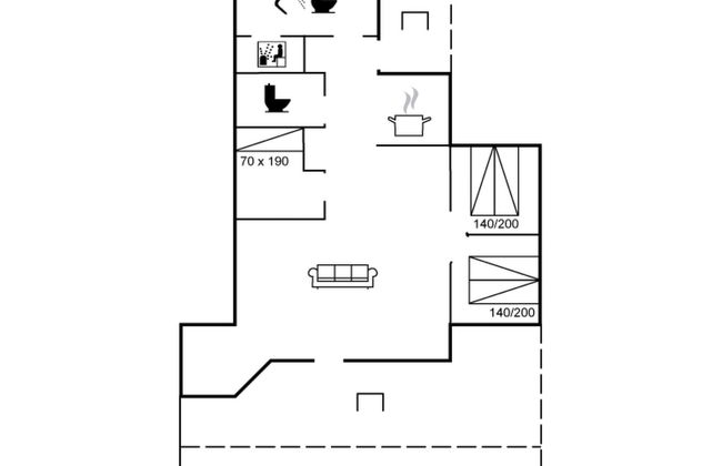 Casa de 3 quartos em Saltum com terraço e sauna - Foto 2