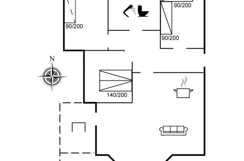 Foto 2 - Casa con 3 camere da letto a Sæby con terrazza