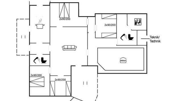 Casa de 4 quartos em Nexø com piscina privada e terraço - Foto 2