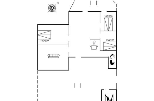 Foto 2 - Casa de 3 quartos em Rønne com terraço