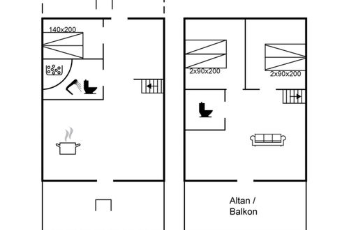 Foto 2 - Casa de 3 quartos em Løkken com terraço
