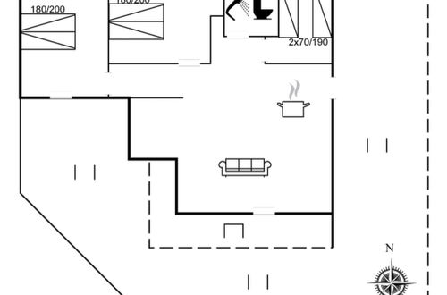 Photo 2 - Maison de 3 chambres à Løkken avec terrasse