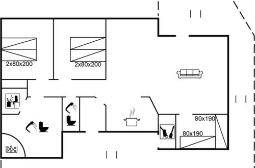 Foto 22 - Casa de 3 quartos em Løkken com terraço e sauna