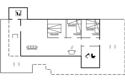 Foto 2 - Casa de 3 quartos em Løkken com terraço