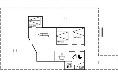 Foto 2 - Casa de 3 quartos em Løkken com terraço e sauna