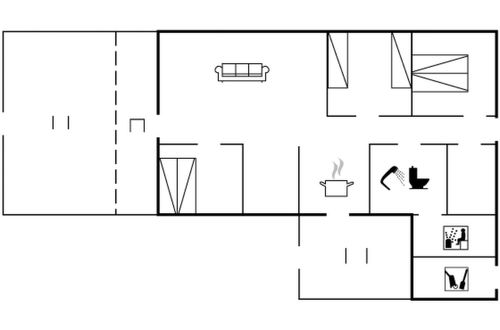 Foto 2 - Casa de 3 quartos em Pandrup com terraço e sauna