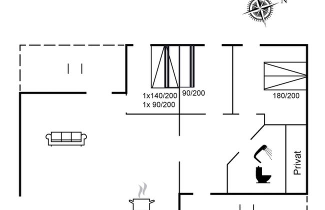 Casa de 3 quartos em Farsø com terraço - Foto 2