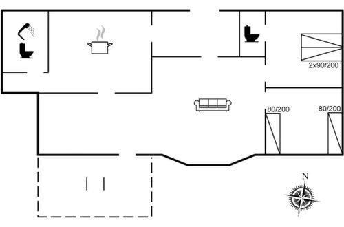 Photo 2 - Appartement de 2 chambres à Bredebro avec terrasse