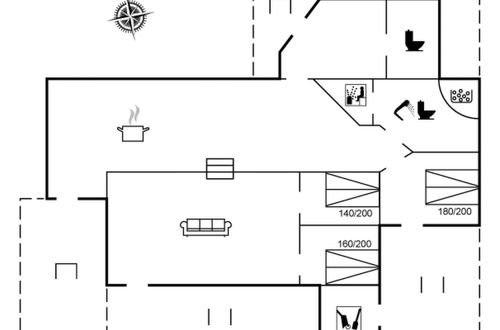 Foto 2 - Casa de 3 quartos em Rindby Strand com terraço e sauna