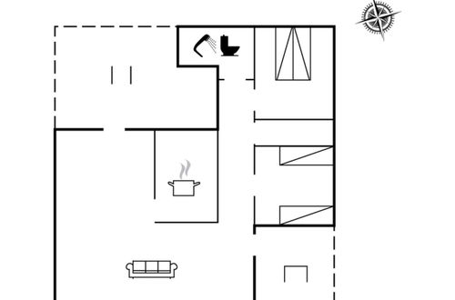 Foto 2 - Casa de 2 quartos em Vejers Strand com terraço