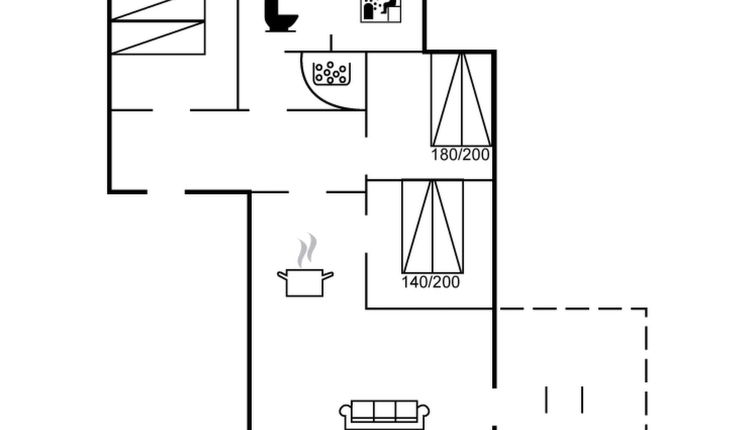 Foto 1 - Casa de 3 quartos em Væggerløse com terraço e sauna