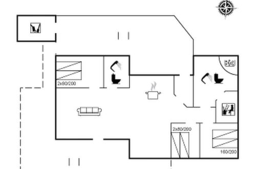 Foto 2 - Casa de 3 quartos em Blokhus com terraço e sauna