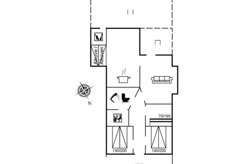 Foto 2 - Casa de 3 quartos em Væggerløse com terraço e sauna