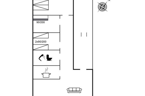 Foto 28 - Casa de 3 habitaciones en Vejers Strand con terraza