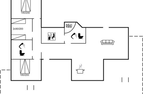 Foto 2 - Casa de 3 quartos em Klitmøller com terraço e sauna