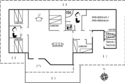 Foto 40 - Casa con 4 camere da letto a Hvide Sande con terrazza e sauna