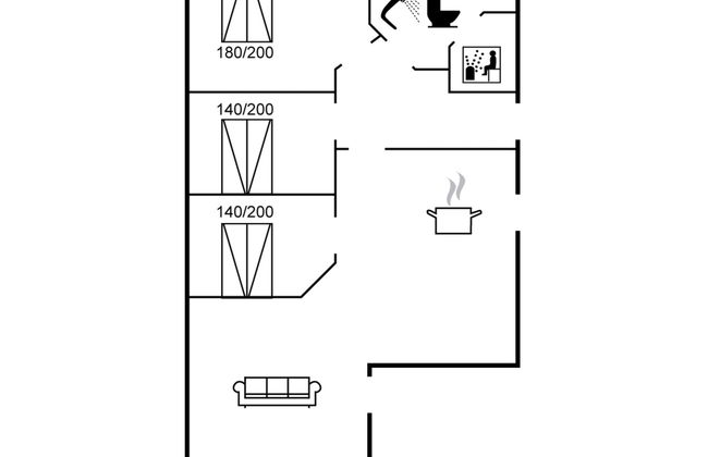 Casa de 3 quartos em Klitmøller com terraço e sauna - Foto 2