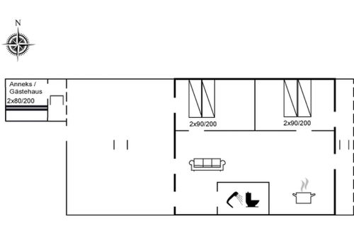 Foto 2 - Apartamento de 2 quartos em Rømø com terraço