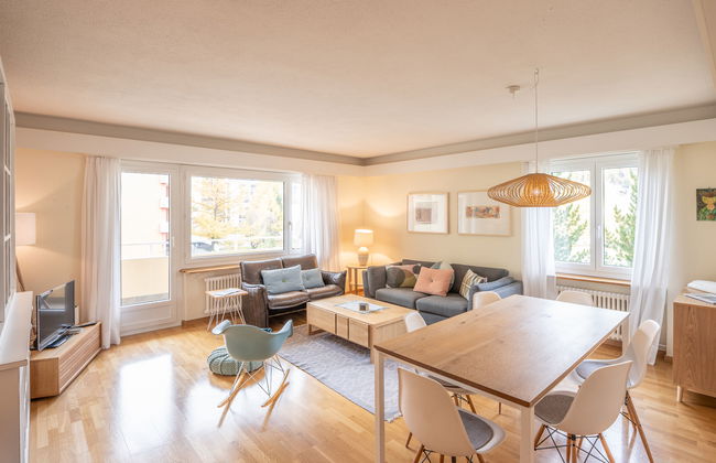 Apartment mit 3 Schlafzimmern in Sankt Moritz mit garten - Foto 6