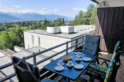 Foto 22 - Apartamento de 1 habitación en Crans-Montana con piscina y terraza