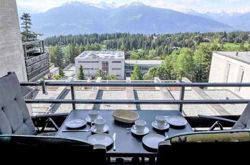 Foto 1 - Apartment mit 1 Schlafzimmer in Crans-Montana mit schwimmbad und terrasse