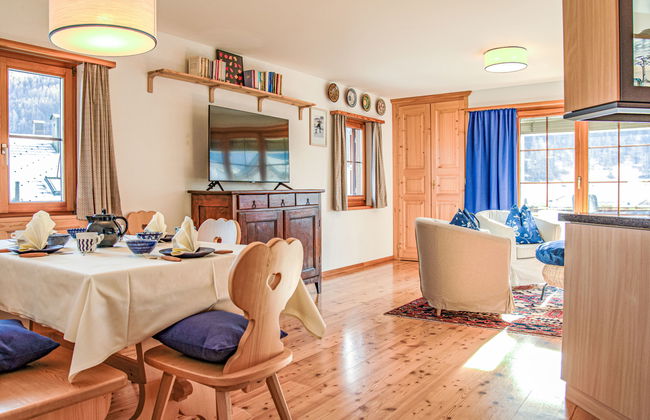 Apartment mit 3 Schlafzimmern in Zuoz mit garten - Foto 9