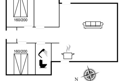 Foto 21 - Casa de 2 quartos em Løkken com terraço